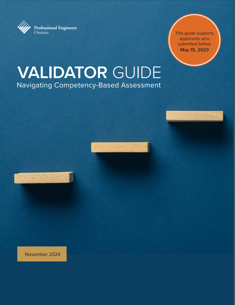 Validator Guide - Competency Based Assessment PEO Webinar