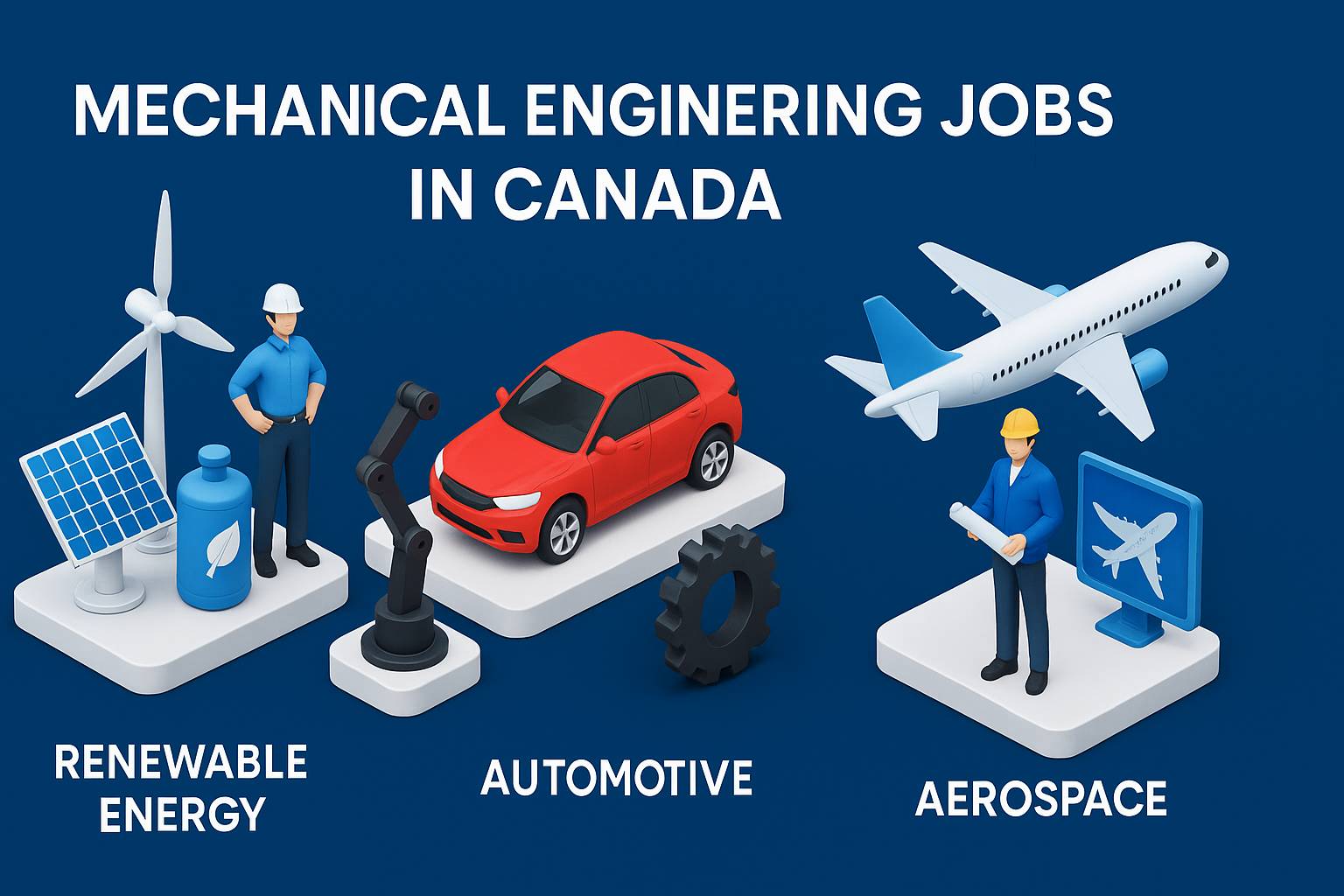 What Are the Key Industries for Mechanical Engineers in Canada? Infographic