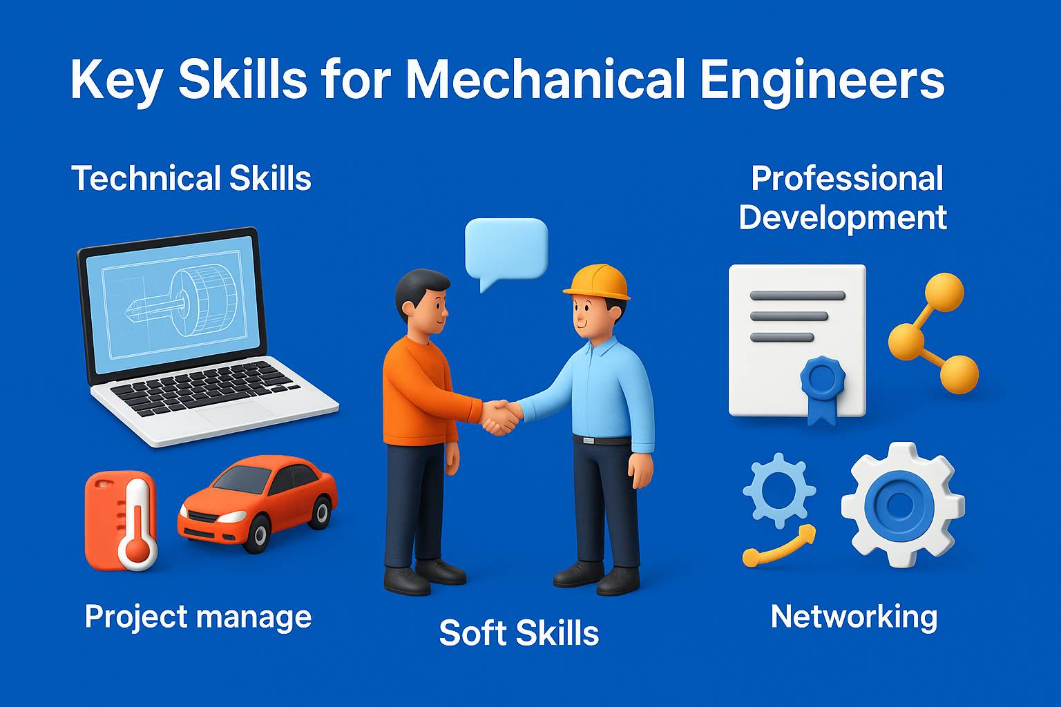 What Skills Are Vital for Mechanical Engineers to Succeed? Infographic